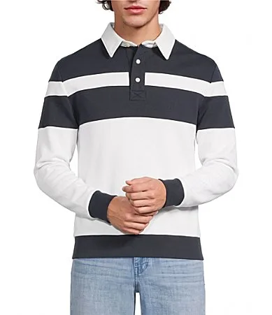 Liquid Luxury Slim Fit Color Block Polo Shirt by Murano