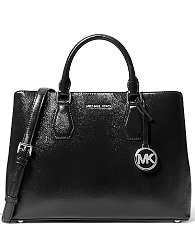 Camille Large Patent Hair Embossed Satchel Bag by MICHAEL Michael Kors