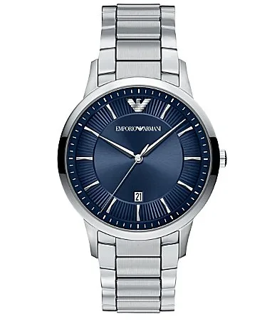 Emporio Armani Archetipo Quartz Three-Hand Date Stainless Steel Bracelet Watch by Armani