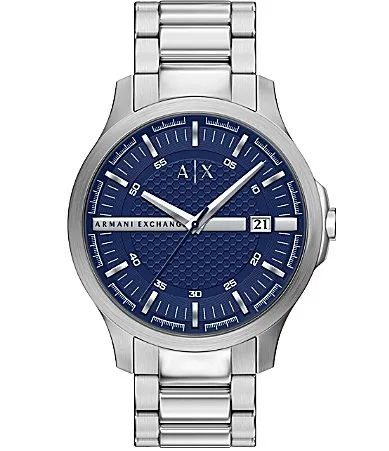 Hampton Quartz Three-Hand Date Stainless Steel Bracelet Watch by Armani Exchange