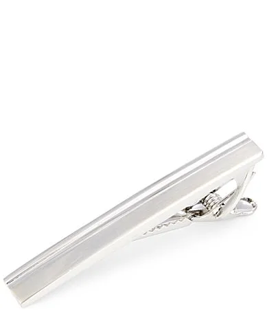 Satin Silverstone Tie Bar by Murano