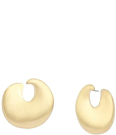 Robert Lee Morris Soho Molten Button Stud Earrings by Lee