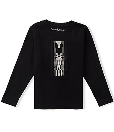 Long Sleeve Logo Graphic T-Shirt by Psycho Bunny