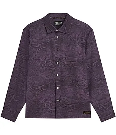 Printed Relaxed Fit Long Sleeve Woven Shirt by Scotch & Soda
