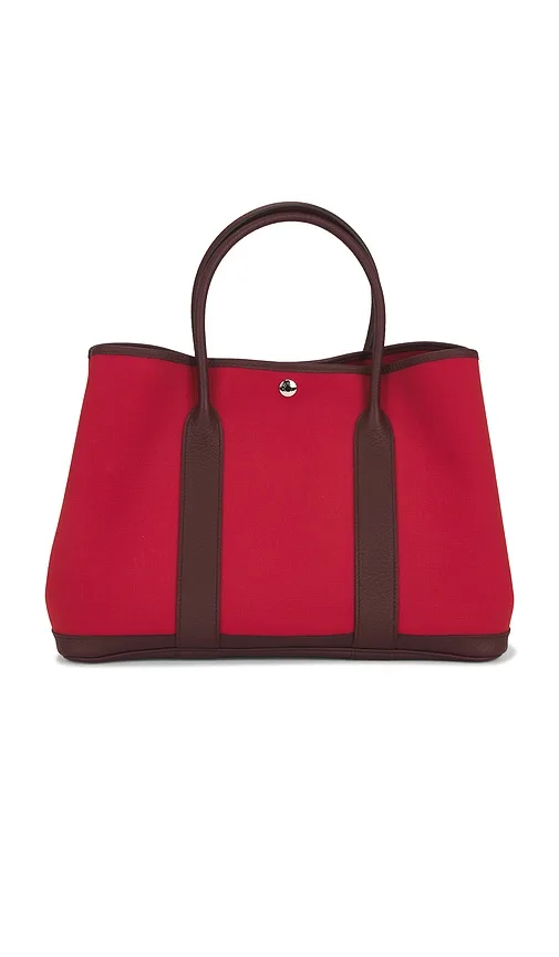 Hermes Toile & Leather Garden Party 36 Tote Bag by Fwrd Renew