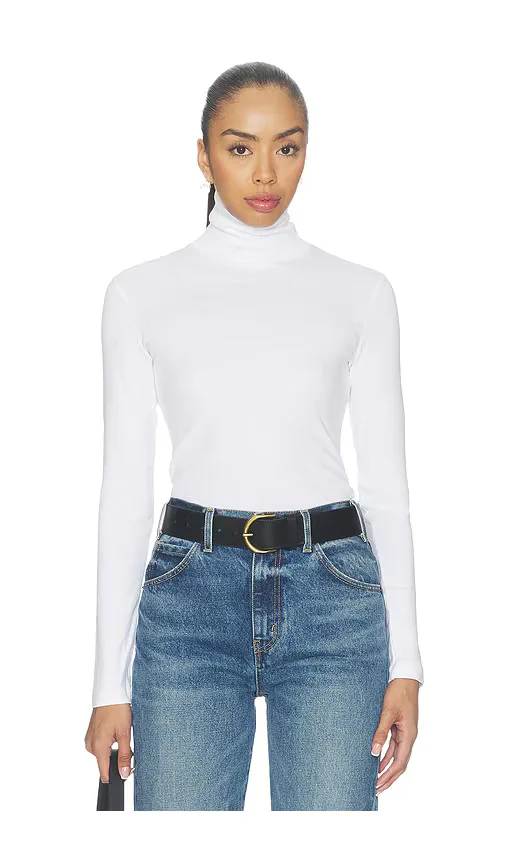 Supima Cotton New Classic Longsleeve Turtleneck by Enza Costa