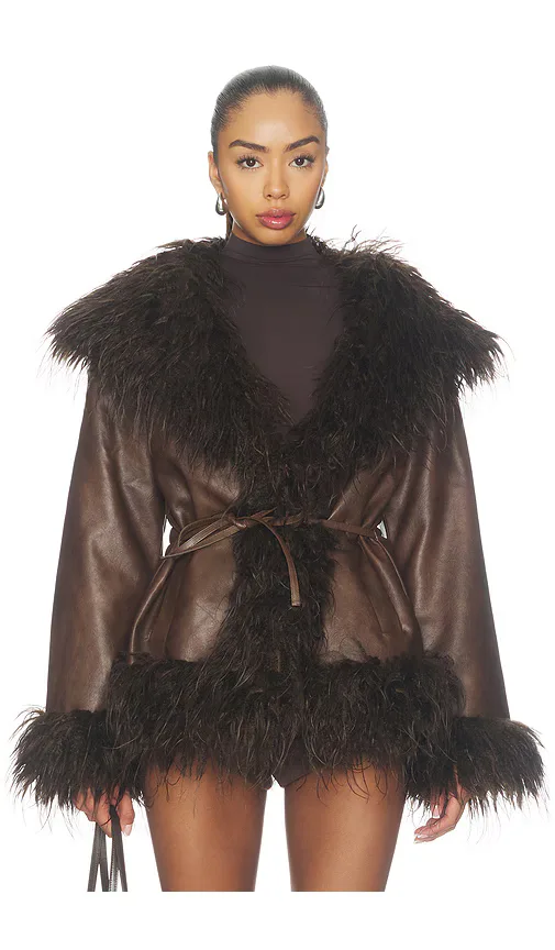 Idun Faux Fur Jacket by Ow Collection
