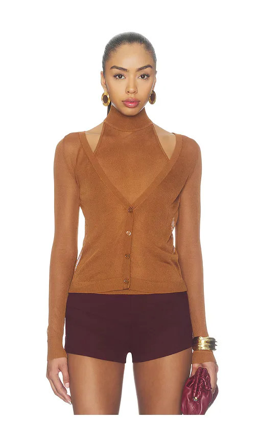 Santana Knit Turtleneck Top by Seroya