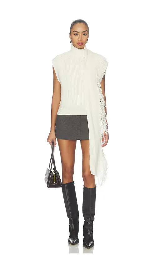 Livae Knitted Scarf Sweater by Sir
