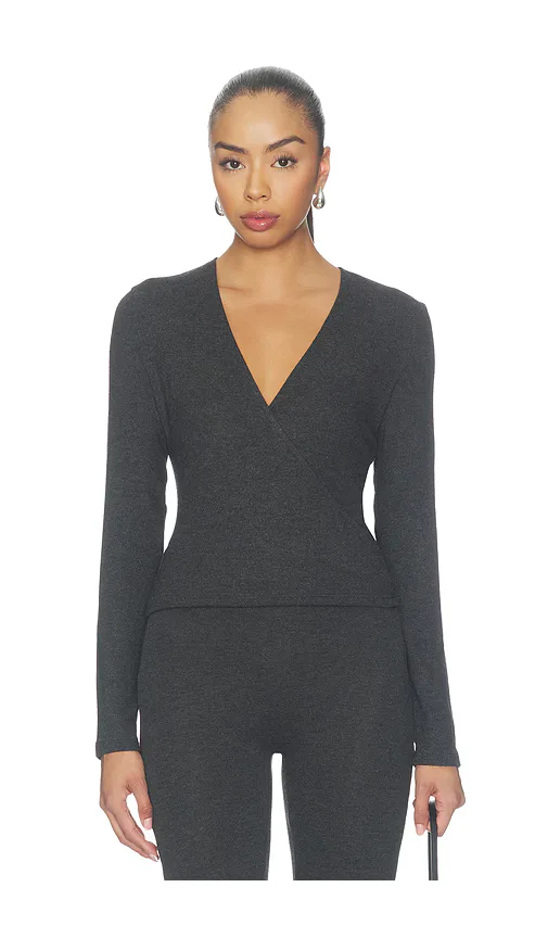 Lauren Crop Wrap Top by Leset