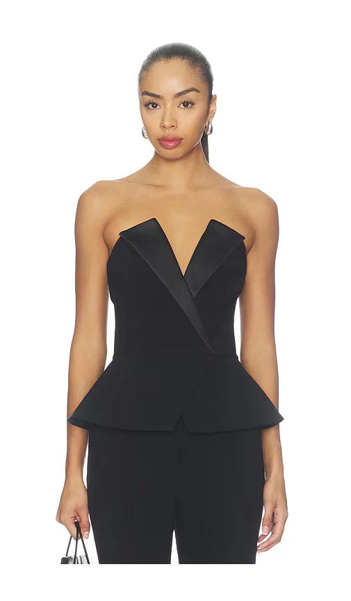 Taylor Black Top by Nadine Merabi