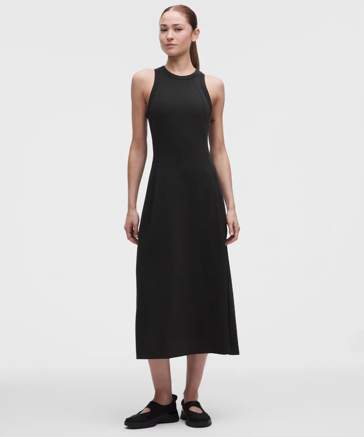 Tech Ribbed Fit-and-Flare Midi Dress by Lululemon