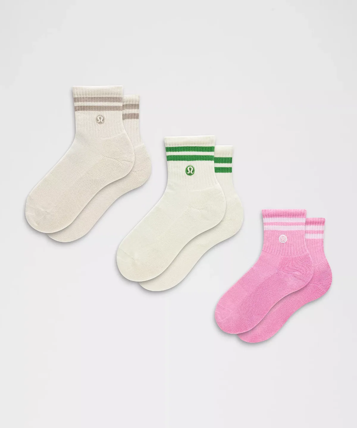 Daily Essential Quarter Socks 3 Pack by Lululemon