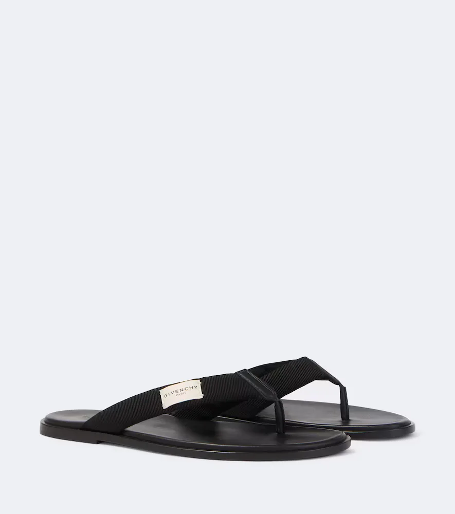 Logo Grosgrain Thong Sandals by GIVENCHY