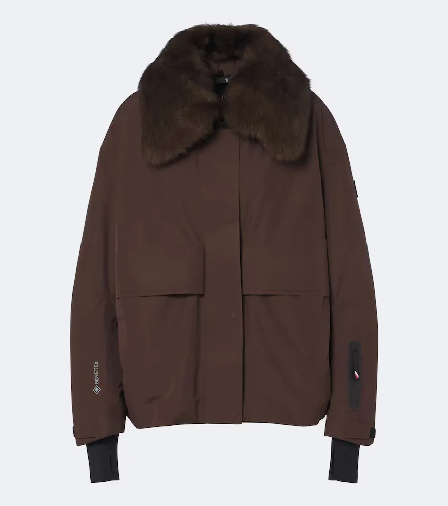 Grenoble Shearling-Trimmed Down Ski Jacket by Moncler
