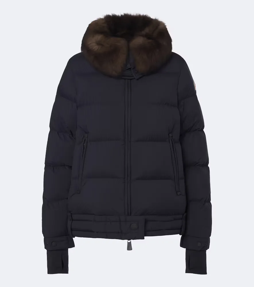 Grenoble Arrabas Shearling-Trimmed Ski Jacket by Moncler