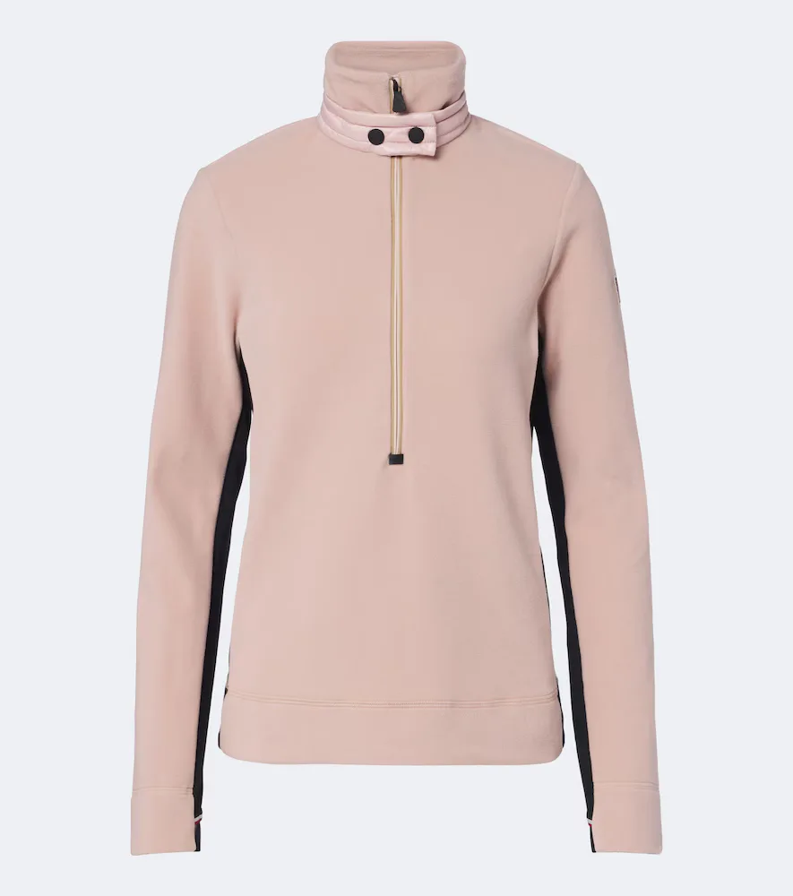 Grenoble Fleece Half-Zip Ski Sweater by Moncler