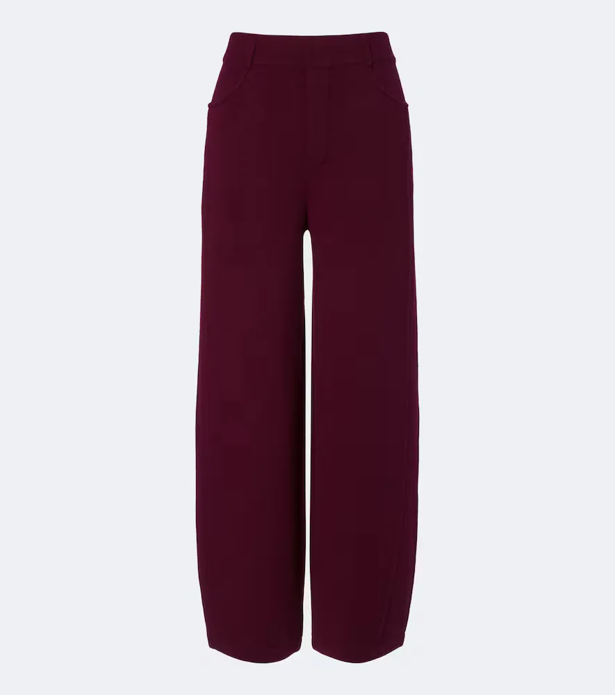 Veda Cashmere Barrel-Leg Pants by Lisa Yang