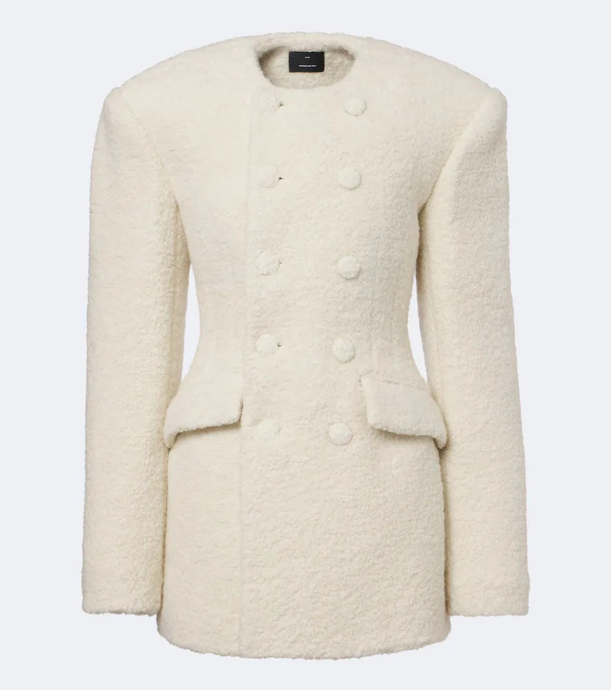 Alpaca and Wool-Blend Bouclé Blazer Dress by Wardrobenyc