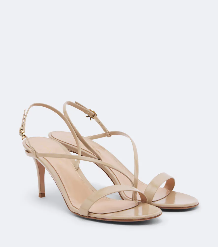 Manhattan Patent Leather Sandals by Gianvito Rossi