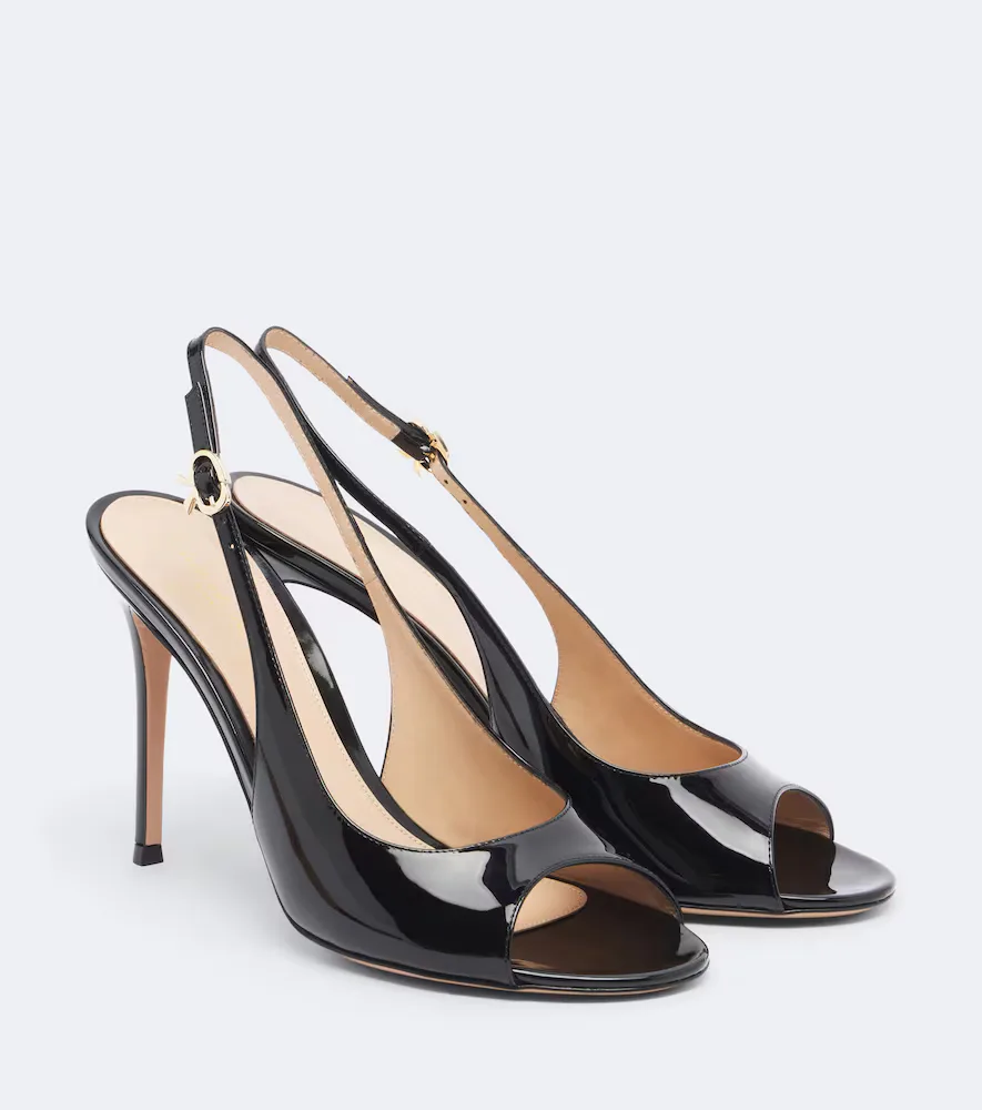 Patent Leather Slingback Sandals by Gianvito Rossi