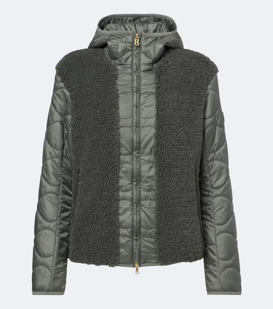 Bibi Teddy-Trimmed Quilted Ski Jacket by Bogner