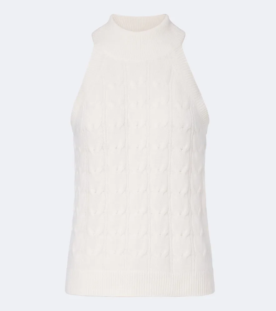 Serafine Cable-Knit Cashmere Top by Lisa Yang