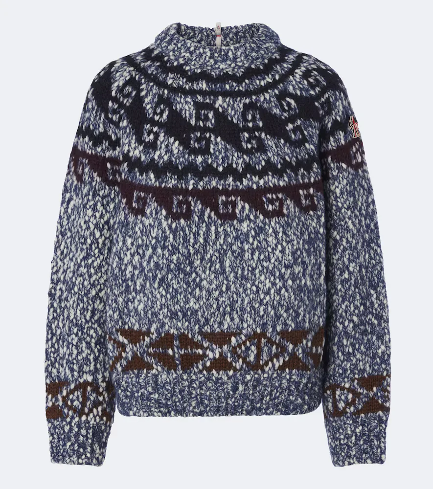 Grenoble Fair Isle Wool and Alpaca-Blend Sweater by Moncler
