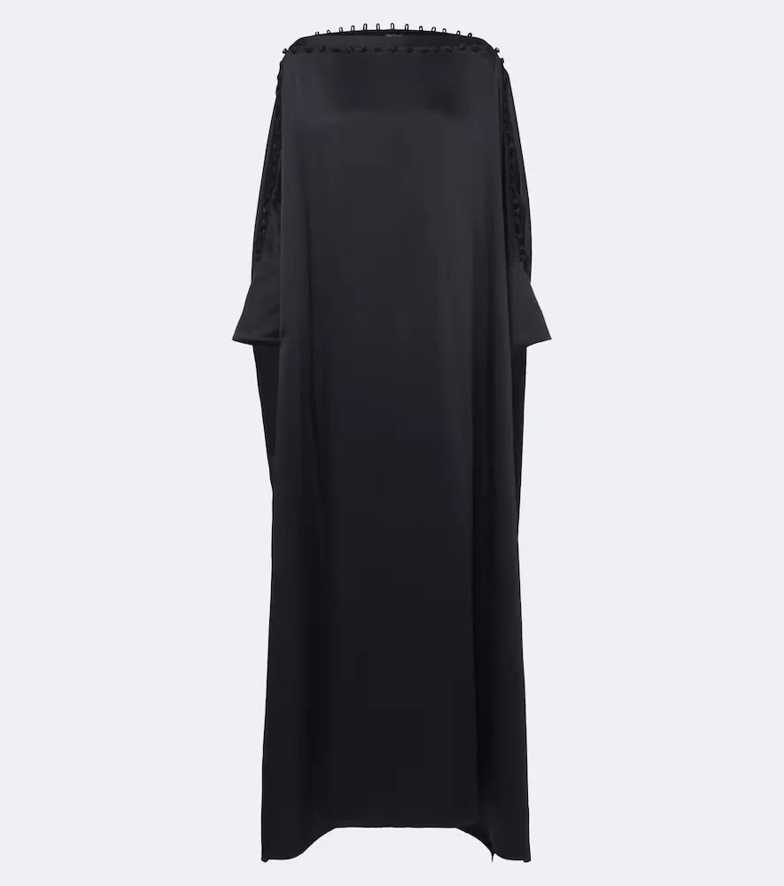 Mila Off-Shoulder Satin Kaftan by Taller Marmo