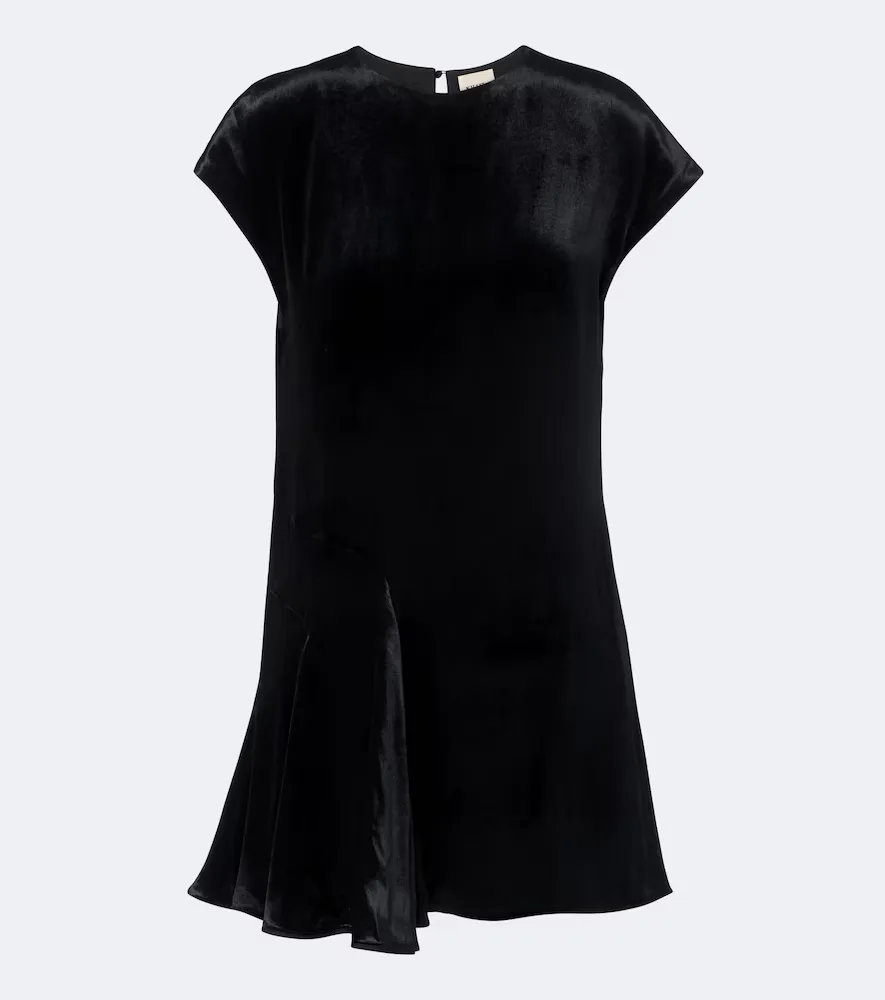 Scarla Velvet Minidress by Khaite