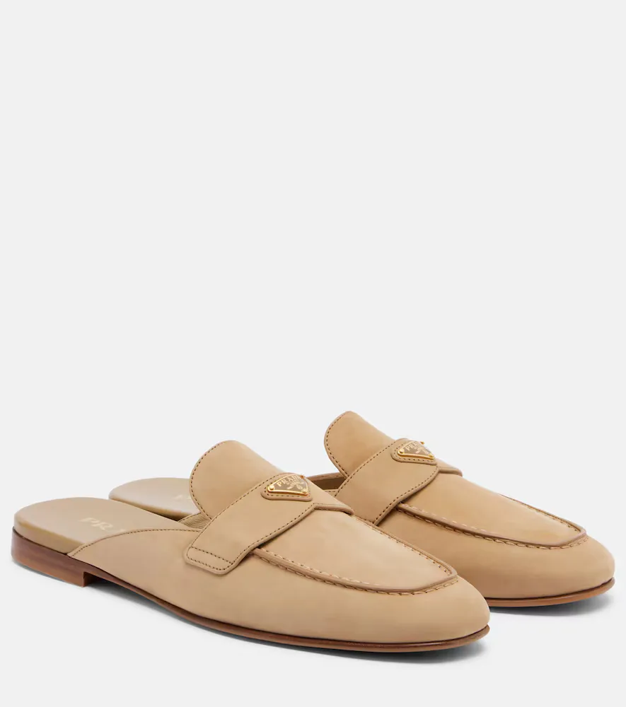 Suede Mules by Prada