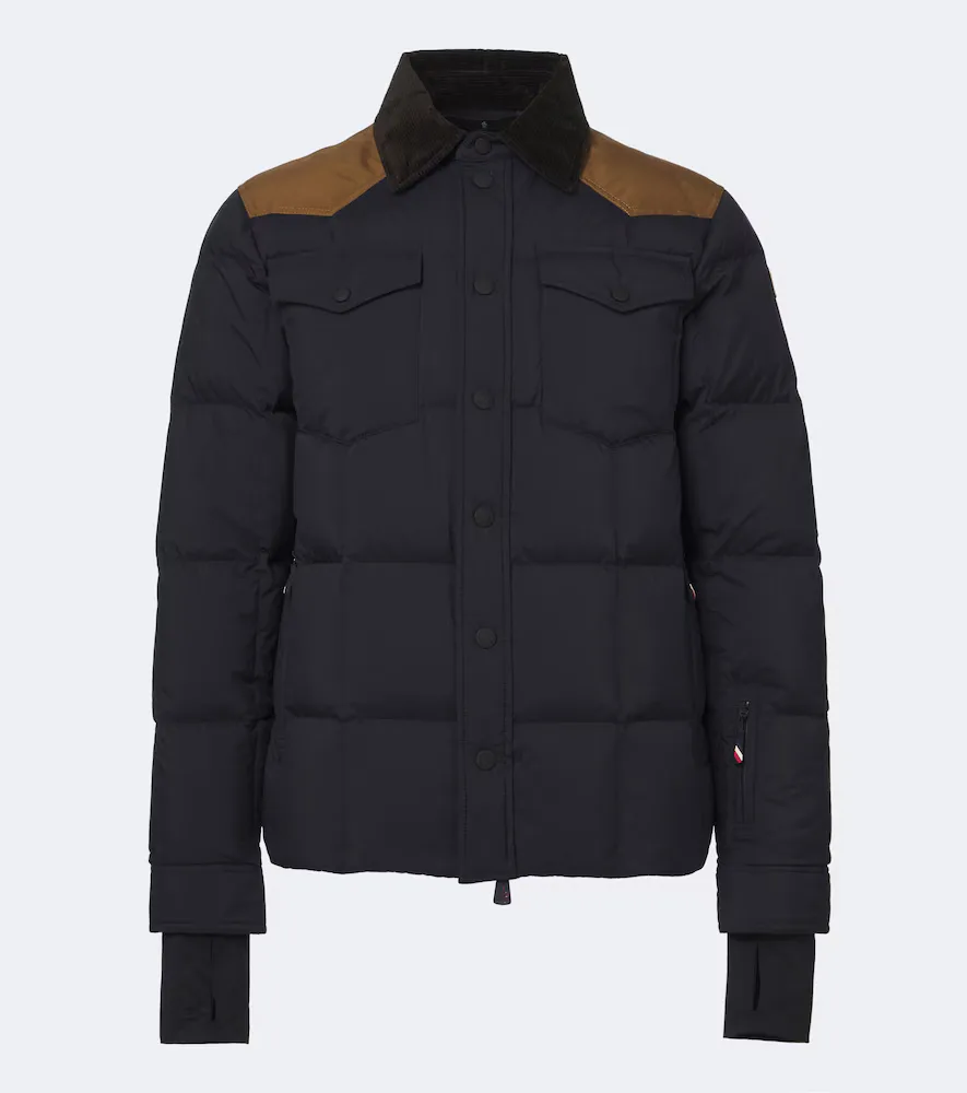 Grenoble Geltech Corduroy-Trimmed Ski Jacket by Moncler