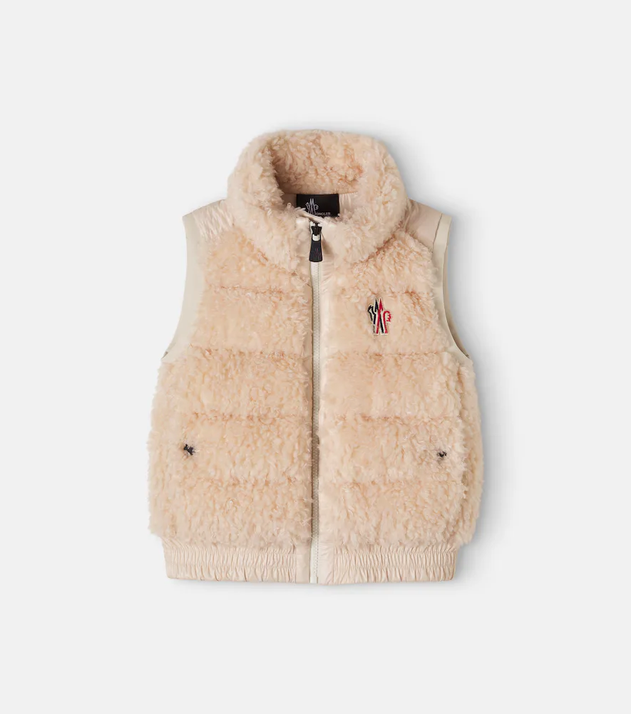 Grenoble Enfant Teddy Down Vest by Moncler