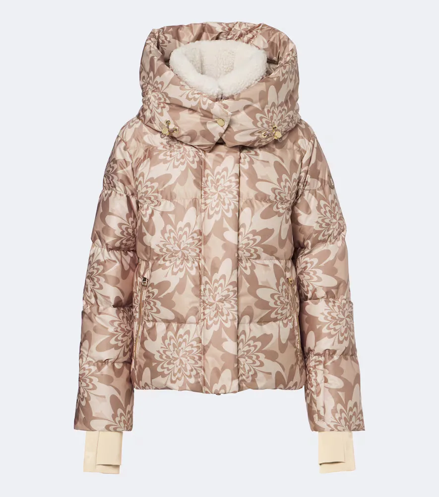 Naia Hooded Printed Down Ski Jacket by Bogner