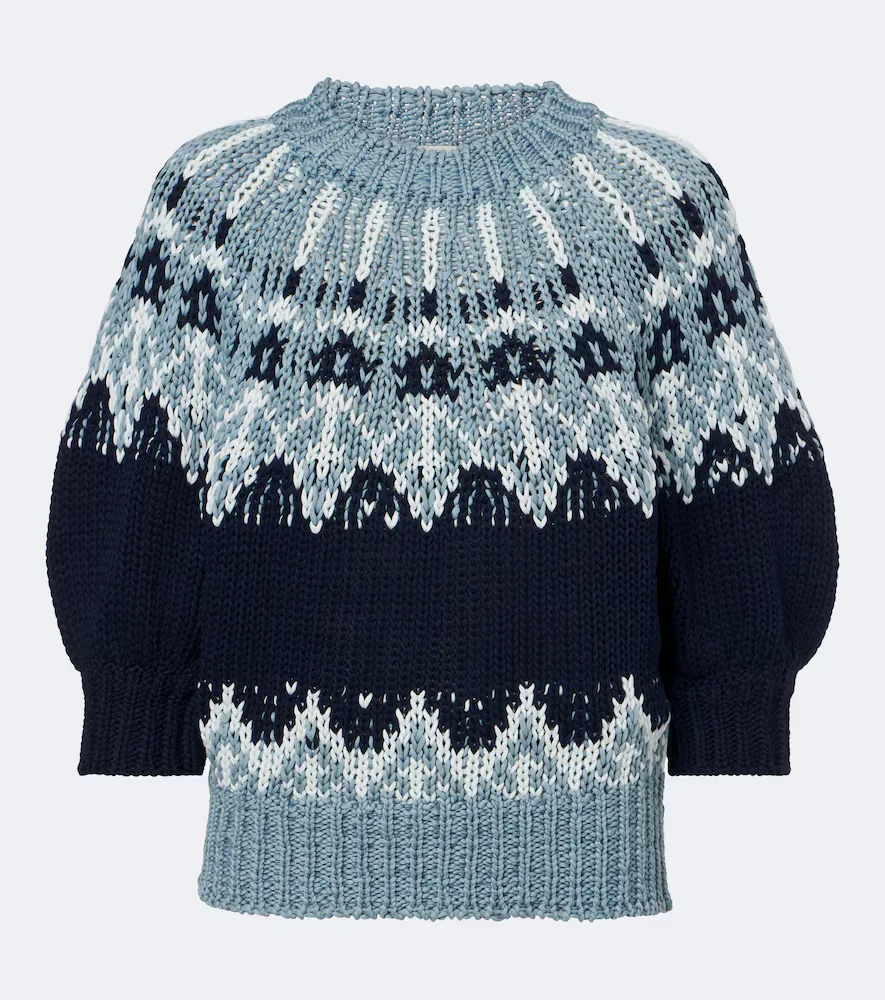 Marty Fair Isle Cotton Sweater