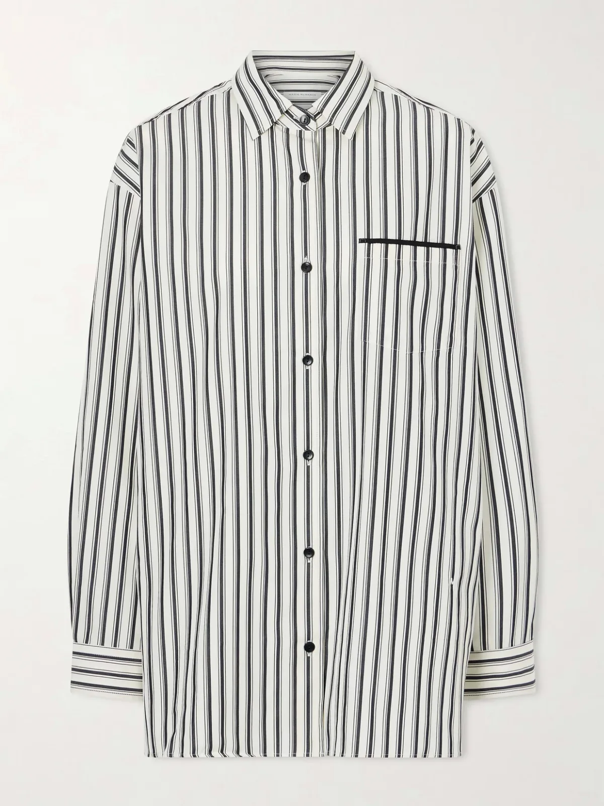 - Striped Organic Cotton-sateen Shirt -