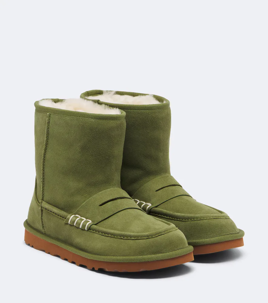 JW Anderson x UGG Shearling-Lined Suede Ankle Boots by JW Anderson