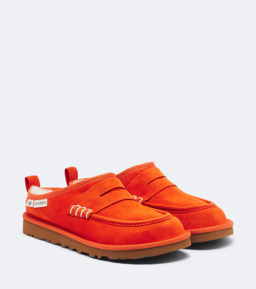 JW Anderson x UGG Shearling-Lined Suede Slip-On Shoes by JW Anderson