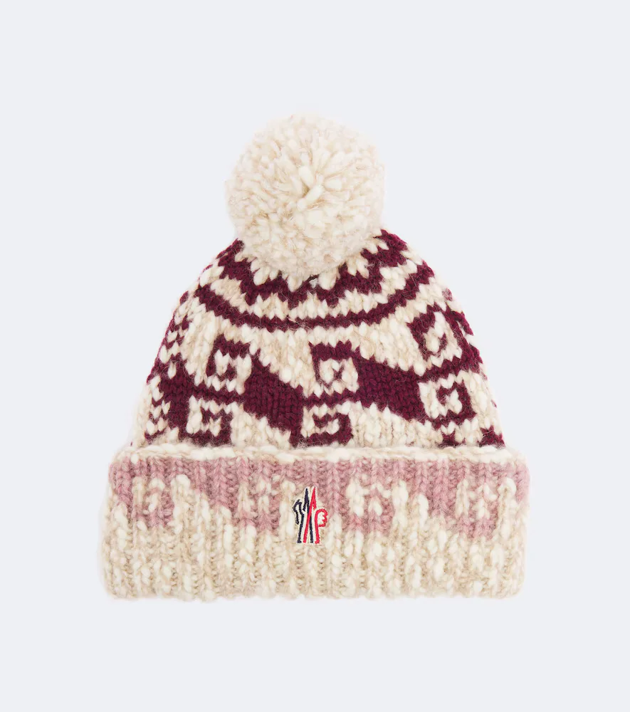 Grenoble Jacquard Wool and Alpaca-Blend Beanie by Moncler