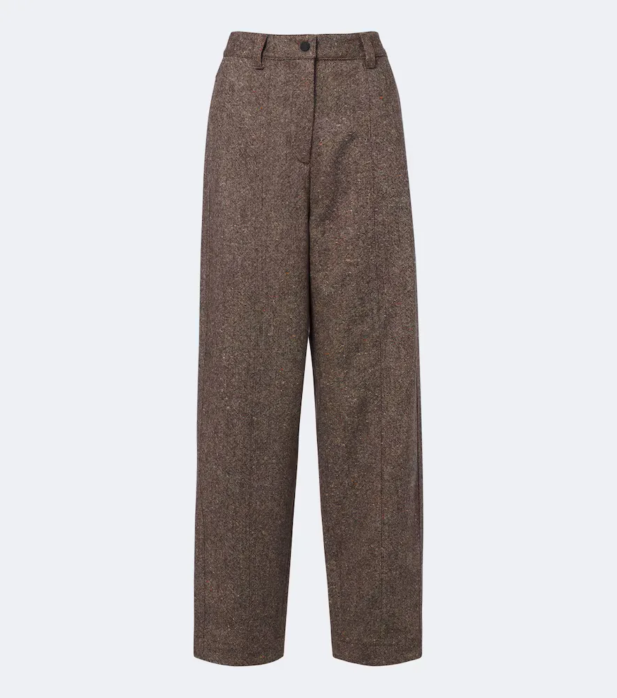 Moncler Grenoble Wool Wide-Leg Pants by Moncler