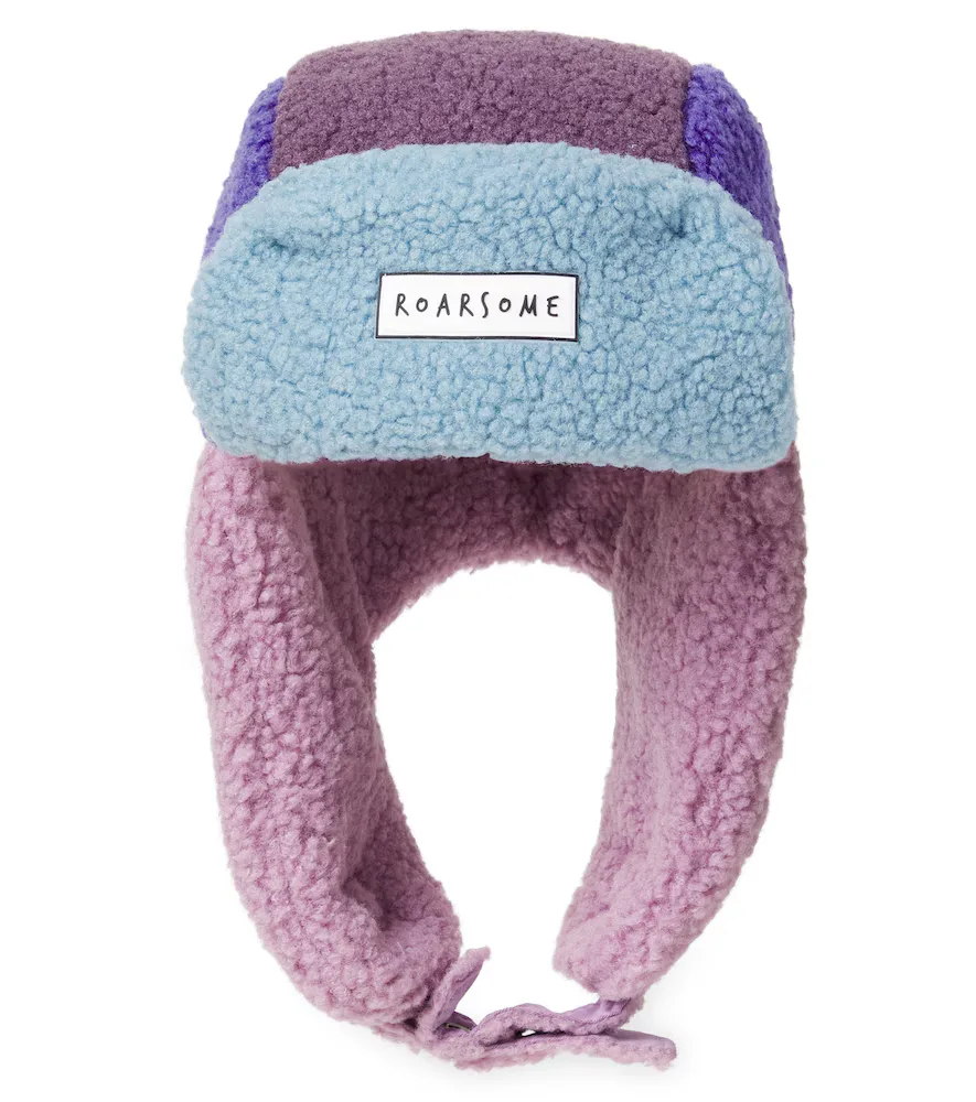 Roarsome Colorblocked Fleece Aviator Hat by Roarsome