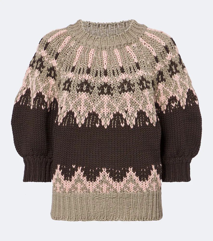 Marty Fair Isle Cotton Sweater