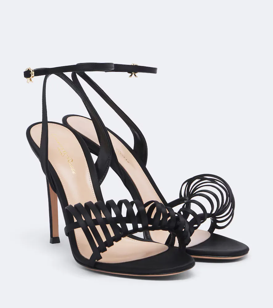 Gianvito Rossi Satin Sandals by Gianvito Rossi