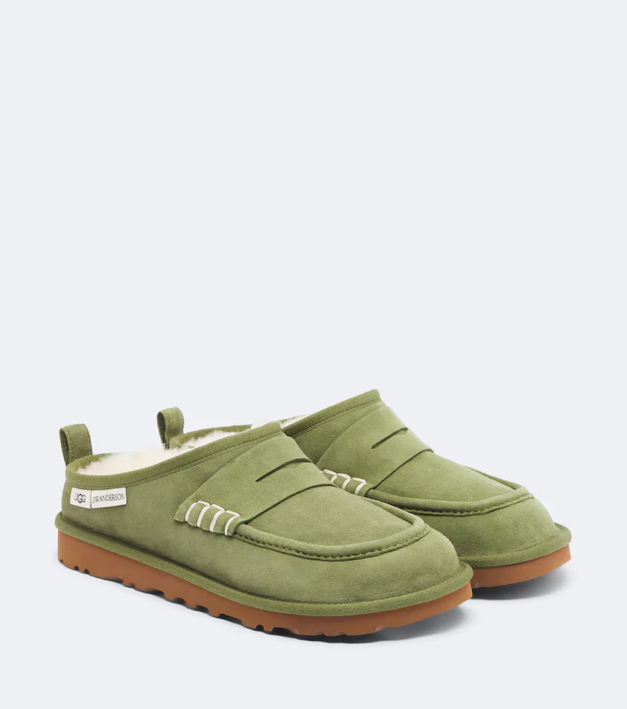 JW Anderson x UGG Shearling-Lined Suede Mules by JW Anderson