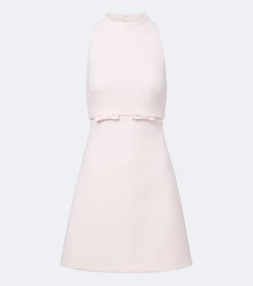 Jalie Bow-Detail Crepe Minidress by Safiyaa