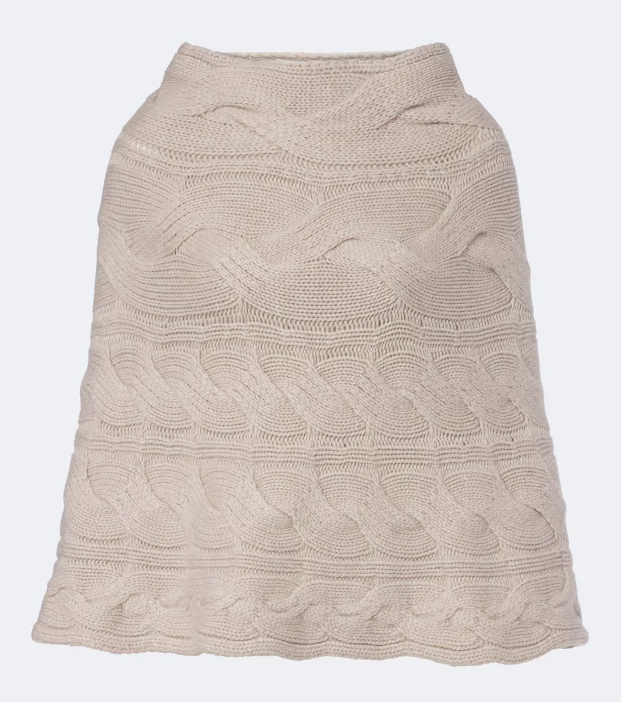 Cable-Knit Cashmere Poncho by Lisa Yang