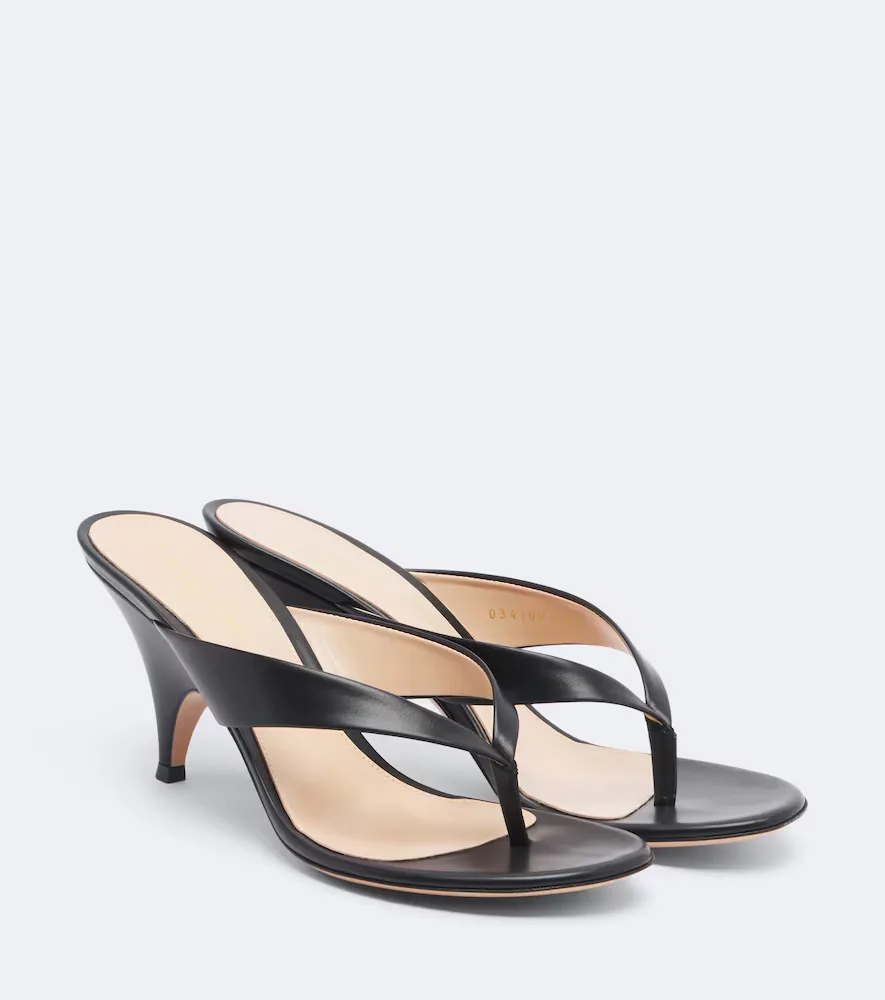Sofia Leather Thong Sandals by Gianvito Rossi