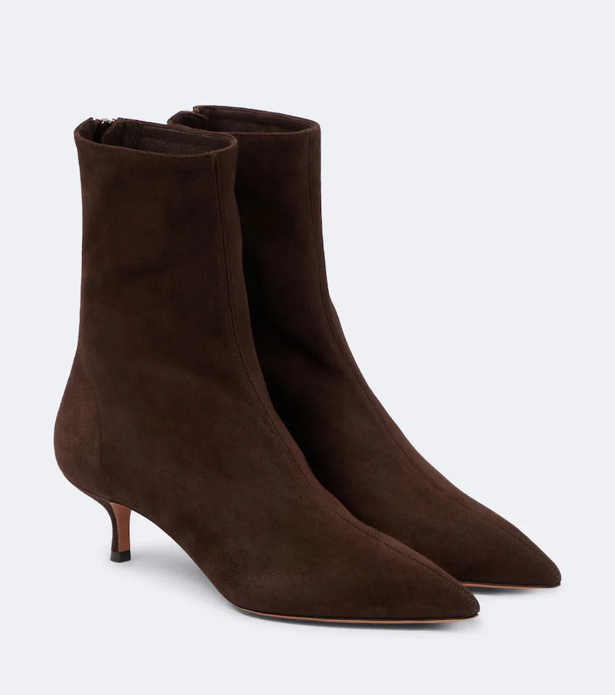 Montmartre 50 Suede Ankle Boots by Aquazzura