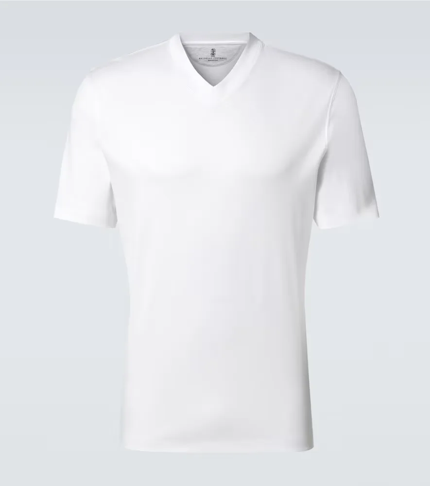 Cotton Jersey T-Shirt by Brunello Cucinelli