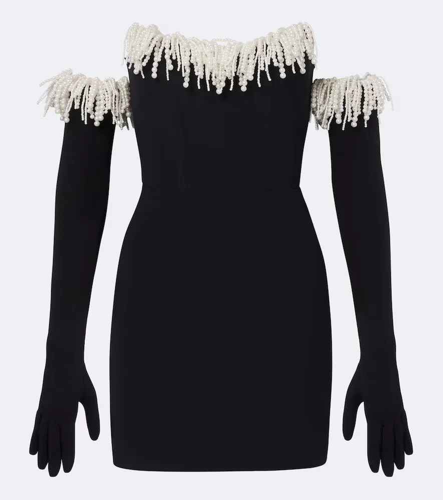 Embellished Fringed Bustier Minidress by David Koma